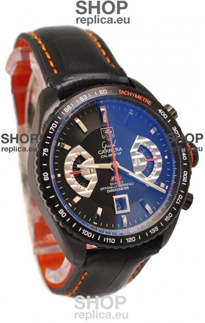 Tag Heuer Grand Carrera Japanese Replica PVD Watch 