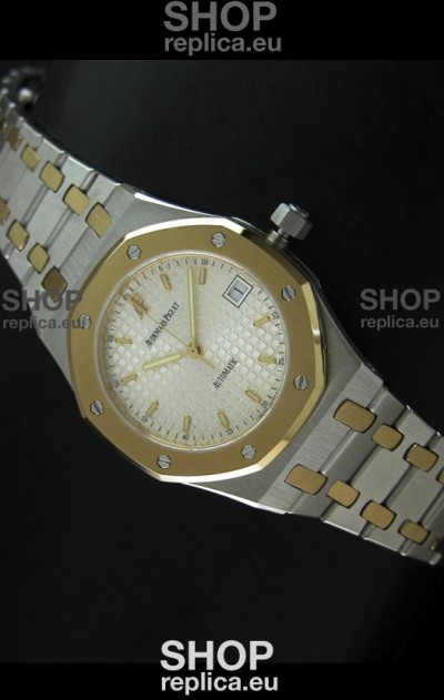 Audemars Piguet Royal Oak Swiss Watch Two Tone Gold/Steel Plating - MIRROR REPLICA