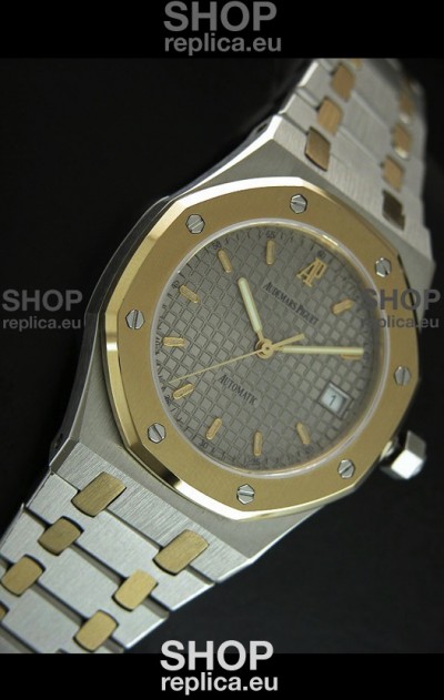 Audemars Piguet Royal Oak Swiss Watch Two Tone Gold/Steel Plating - MIRROR REPLICA