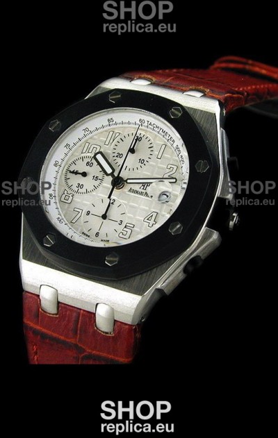Audemars Piguet Royal Oak Watch in Rubber Bezel - Secs hand 9 O Clock