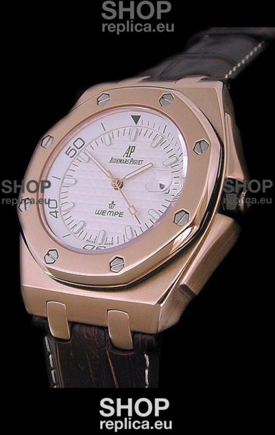 Audemars Piguet Royal Oak Scuba Wempe Swiss Watch in Gold