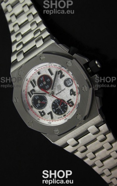 Audemars Piguet Royal Oak Offshore Panda Swiss Watch - Secs hands at 12 O clock