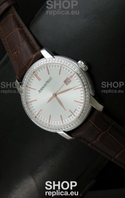 Audemars Piguet Jules Classic Swiss Automatic Watch in White Dial