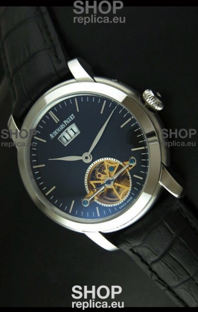Audemars Piguet Jules Tourbillon Japanese Replica Watch in Dark Blue Dial