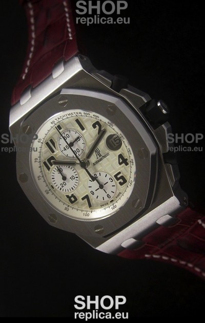 Audemars Piguet Royal Oak Watch in Off White Dial - Secs hand 12 O Clock