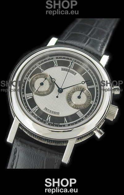 Breguet REF 1775 Swiss Replica Watch in Grey & Silver Dial