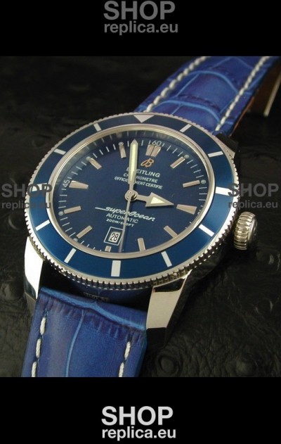 Breitling Superocean Swiss Replica Watch in Blue Dial