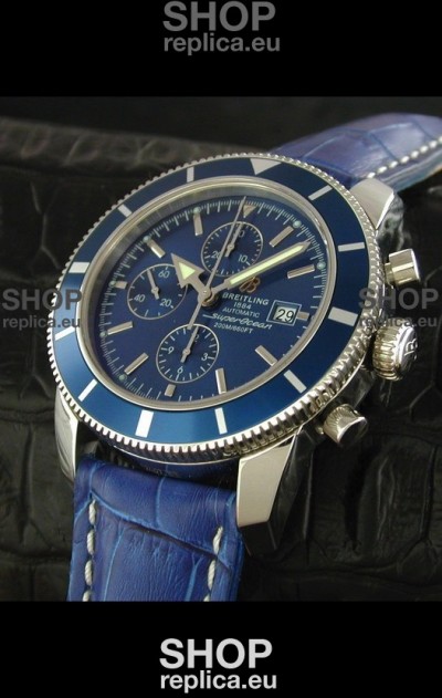Breitling Superocean Swiss Replica Watch in Blue Dial