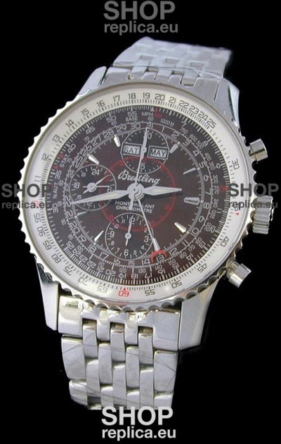 Breitling Navitimer World Swiss Replica Watch in Brown Dial