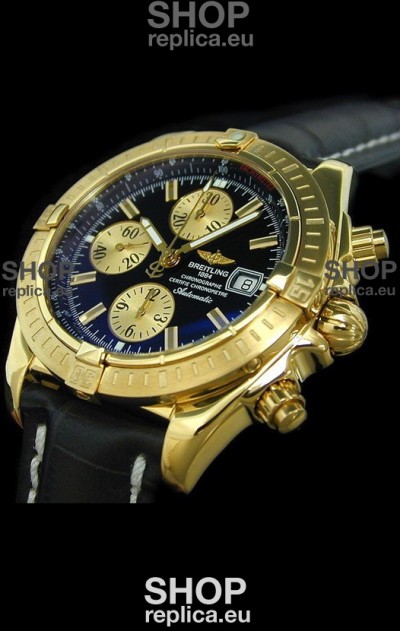 Breitling Evolution Swiss Replica Watch in Black Dial