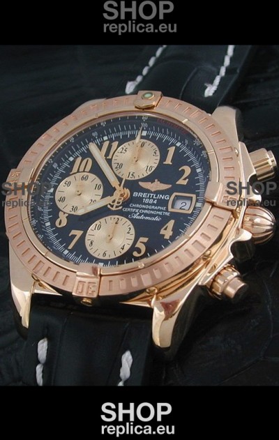 Breitling Windrider Swiss Replica Watch in Black Dial