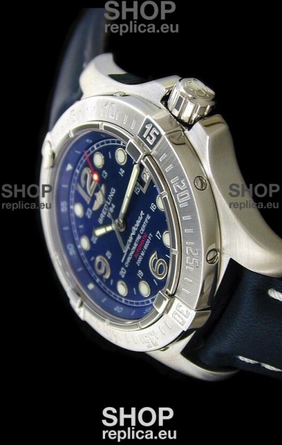Breitling Superocean Steelfish Swiss Replica Watch in Blue Dial