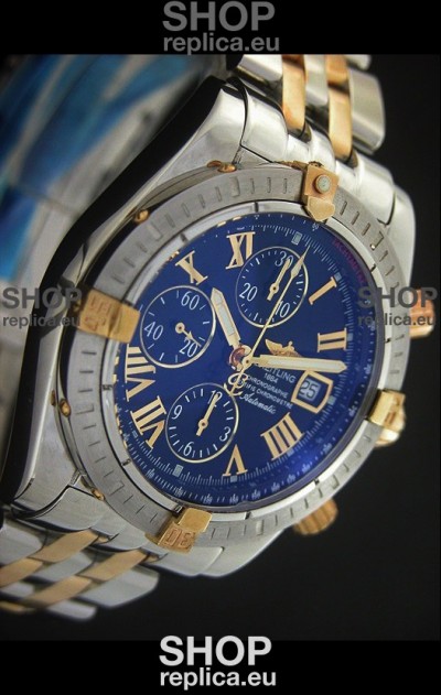 Breitling Chronomat Evolution Swiss Replica Watch in Black Dial