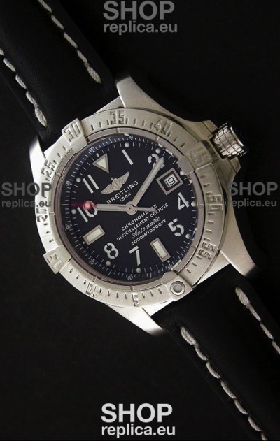 Breitling Avenger Seawolf Swiss Replica Watch in Black Dial