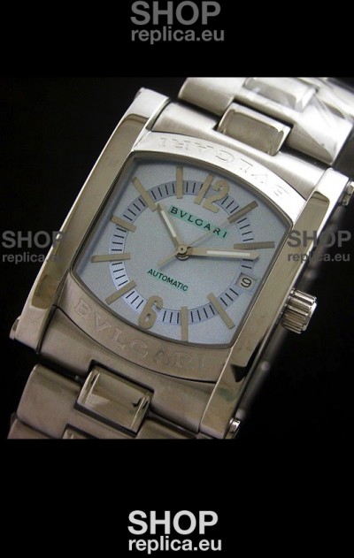 Bvlgari Assioma Japanese Automatic Watch in Blue Dial