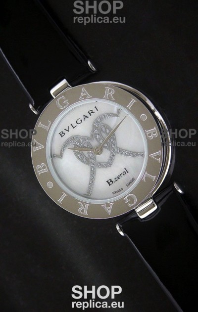 Bvlgari B.zerol Japanese Replica Quartz Watch in White Dial