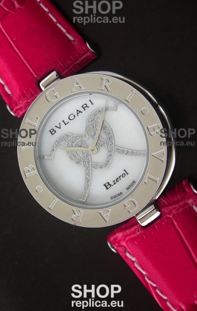 Bvlgari B.zerol Japanese Replica Quartz Watch in White Dial