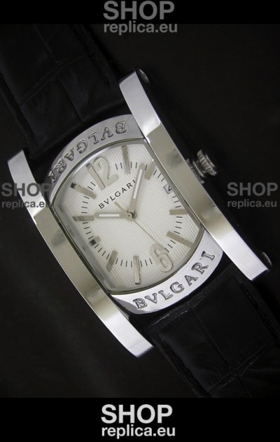 Bvlgari Assioma Japanese Replica Quartz Watch in White Dial