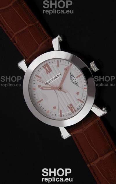Bvlgari Sotirio Bulgari Swiss Replica Watch in White Dial