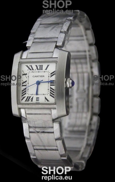Cartier Tank Fracaise Swiss Replica Automatic Watch Ladies Size
