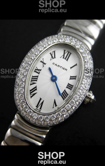 Cartier Ellipse Ladies Replica Watch in White Dial