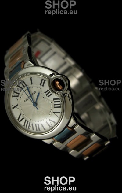 Ballon De Bleu Cartier Two tone Pink Gold Swiss Watch