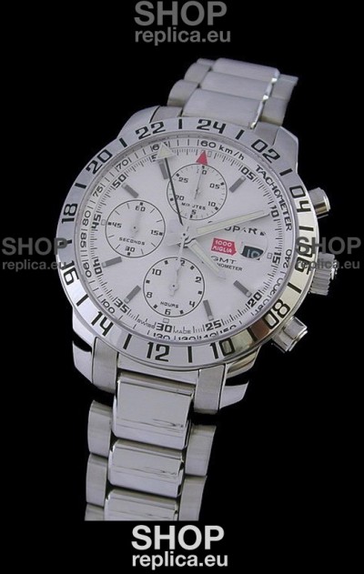 Chopard Mille Miglia GMT Swiss Replica Watch in White Dial