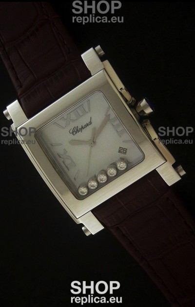 Chopard Happy Sport Swiss Replica Watch in White Dial