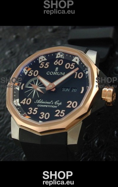 Corum Admiral's Cup Competition Swiss Replica Watch in Black Dial