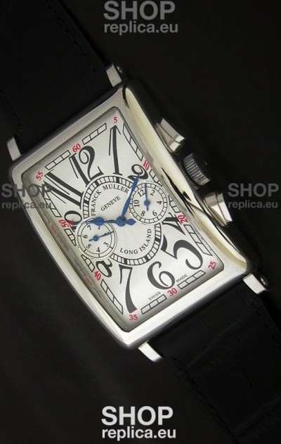 Franck Muller Long Island Japanese Replica Watch in White Dial