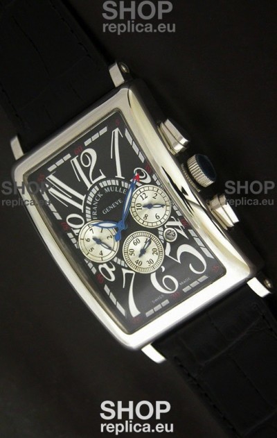 Franck Muller Long Island Japanese Replica Watch in Black Dial