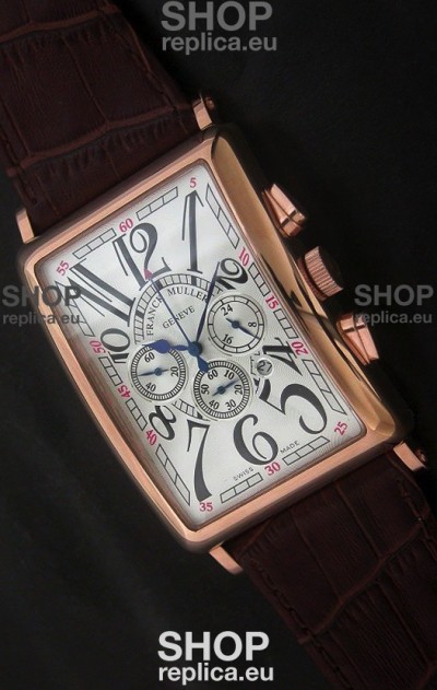 Franck Muller Long Island Japanese Replica Watch in White Dial