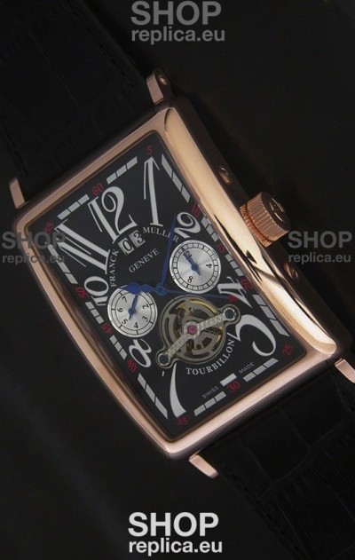 Franck Muller Long Island Japanese Replica Watch in Black Dial
