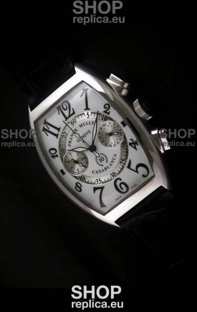 Franck Muller Casa Blanca Japanese Replica Watch in White Dial