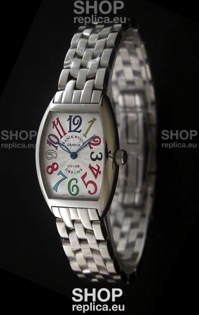 Franck Muller Crazy Color Dreams Japanese Replica Watch in White Dial