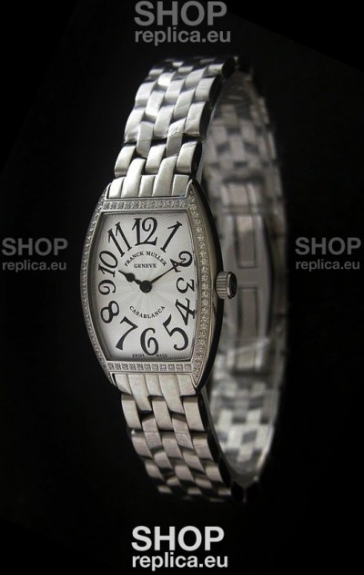 Franck Muller Casa Blanca Japanese Replica Watch in White Dial