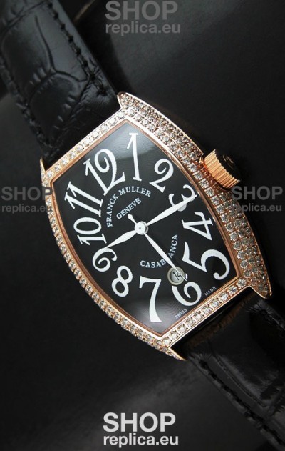 Franck Muller Casa Blanc Japanese Replica Watcha in Black Dial