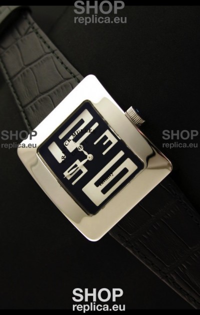 Franck Muller Geneve Infinity Japanese Steel Watch in White Numeral Markers