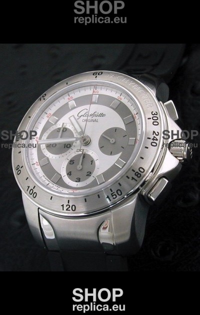Glashuette Sport Evolution Swiss Chrono Watch in White Dial