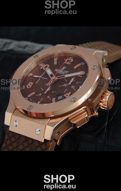 Hublot Swiss Replica Watch in Brown Dial