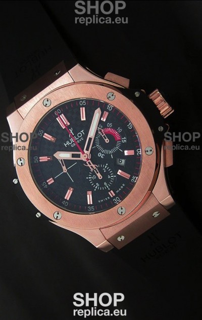 Hublot Big Bang Limited Edition Swiss Replica Watch in Rose Gold Case