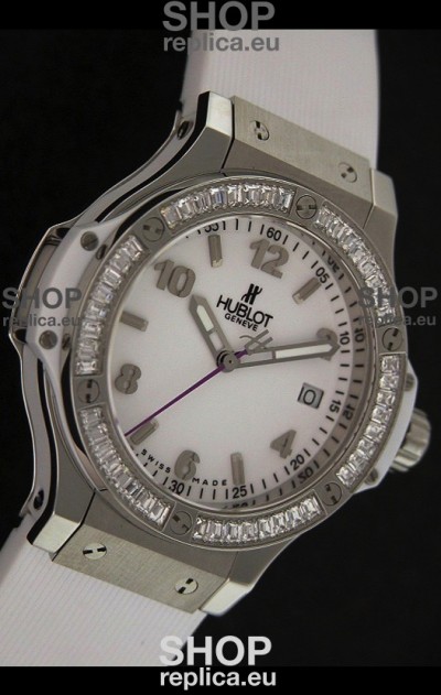 Hublot Big Bang King Swiss Quartz Watch in White Dial