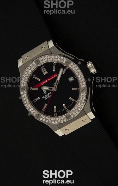 Hublot Luna Rossa Swiss Quartz Watch in Diamond Plated