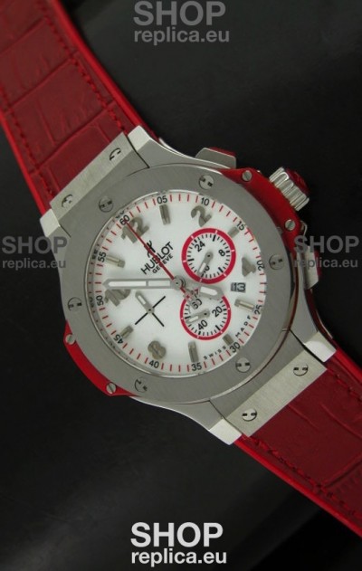 Hublot Big Bang Geneve Japanese Replica Watch in Aspen White Dial