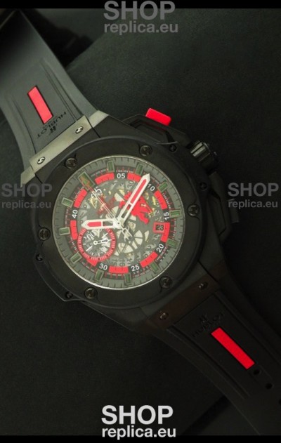 Hublot Big Bang King Power Red Devil Swiss Watch in PVD Case