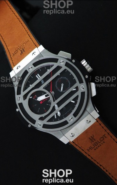 Hublot Big Bang Chukker Swiss Replica Watch in Stainless Steel - 1:1 Mirror Replica Watch