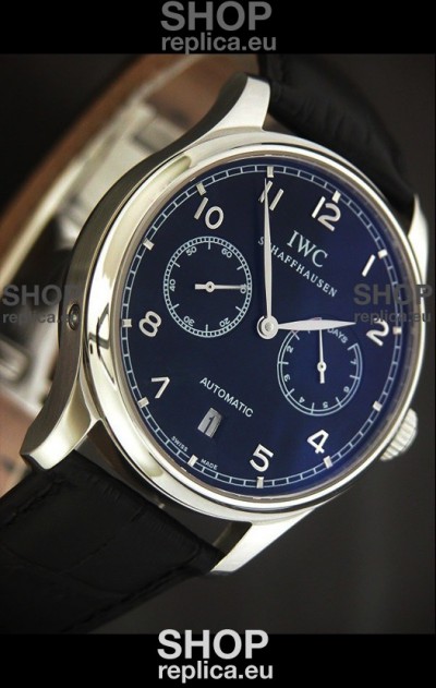 IWC Schaffhausen Japanese Replica Watch in Blue Dial