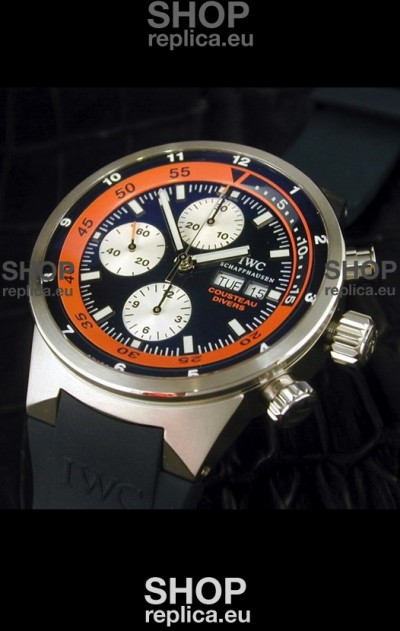 IWC Cousteau Divers Replica Watch in Black Dial