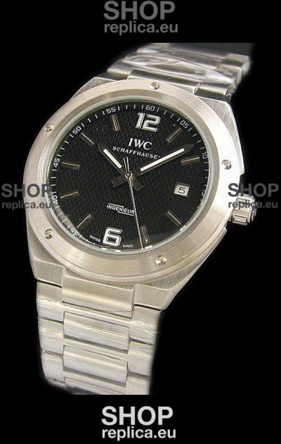 IWC Ingenieur Swiss Watch in Checked Black Dial