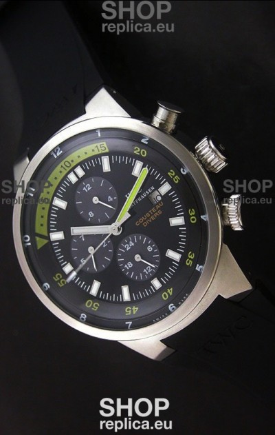 IWC Schaffhausen Cousteau Divers Japanese Replica Watch in Black